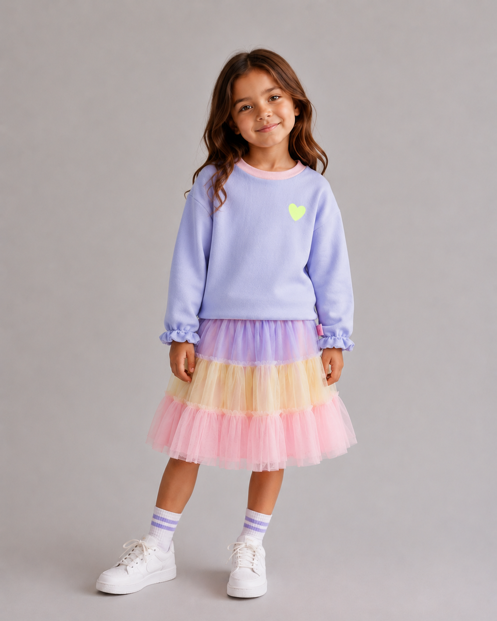 Billie Blush Girls Graphic Sweatshirt_ U21918