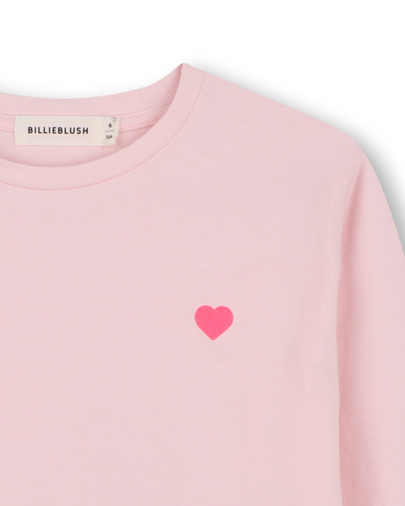 Billie Blush Girls Long Sleeve T-Shirt With Ruffles