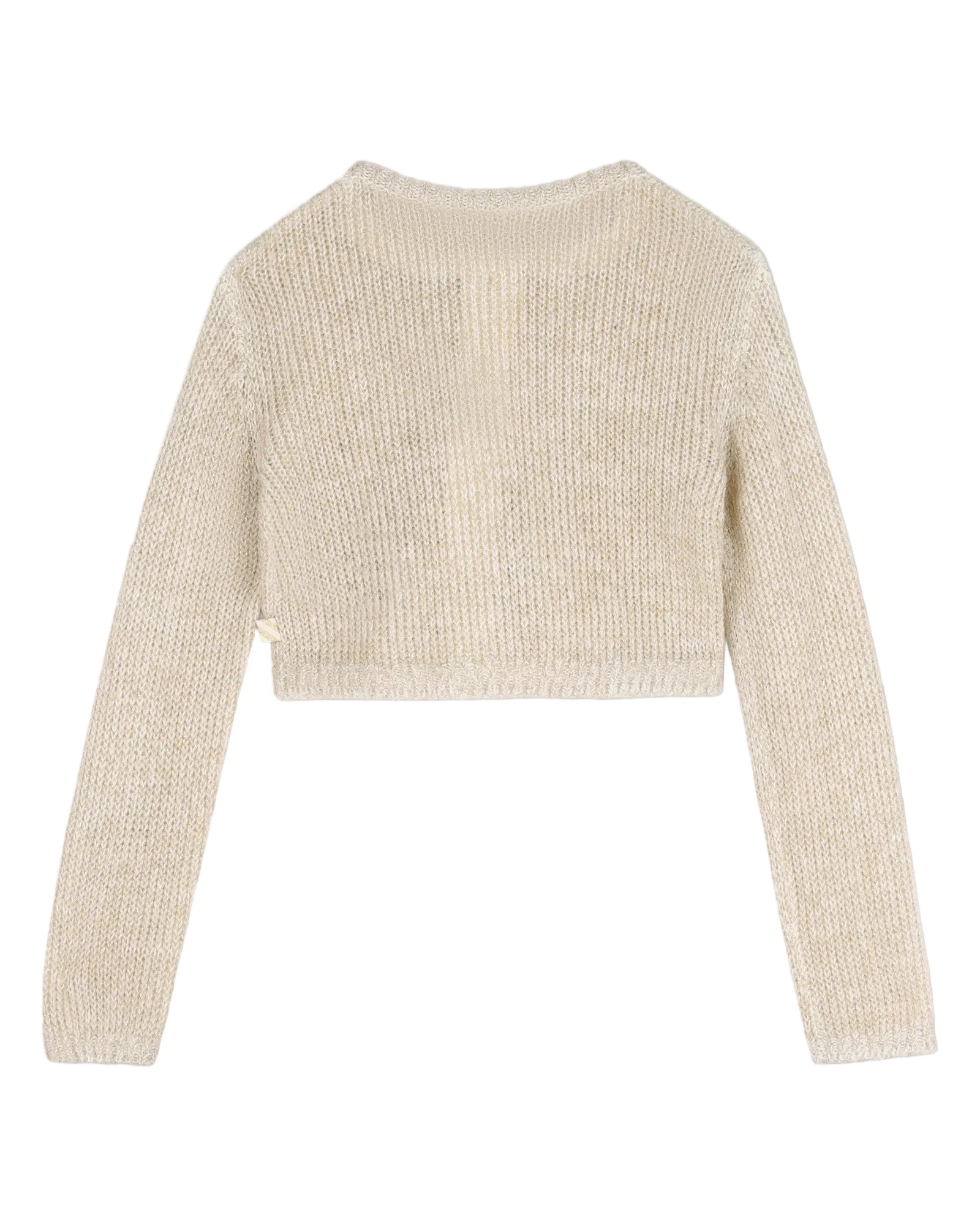 Billie Blush Girls Shiny Knit Cardigan