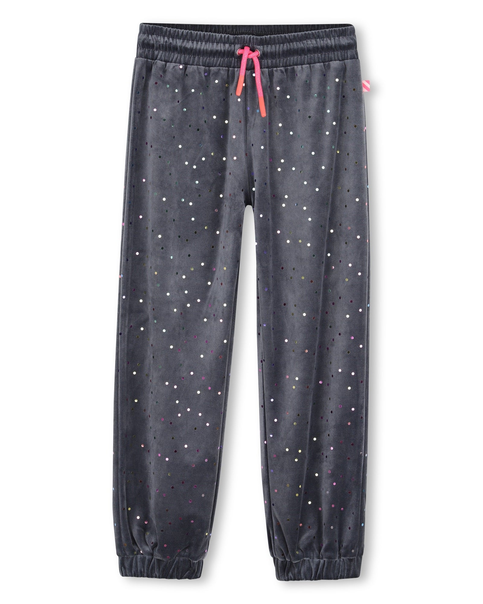 Billie Blush Girls Velvet Joggers
