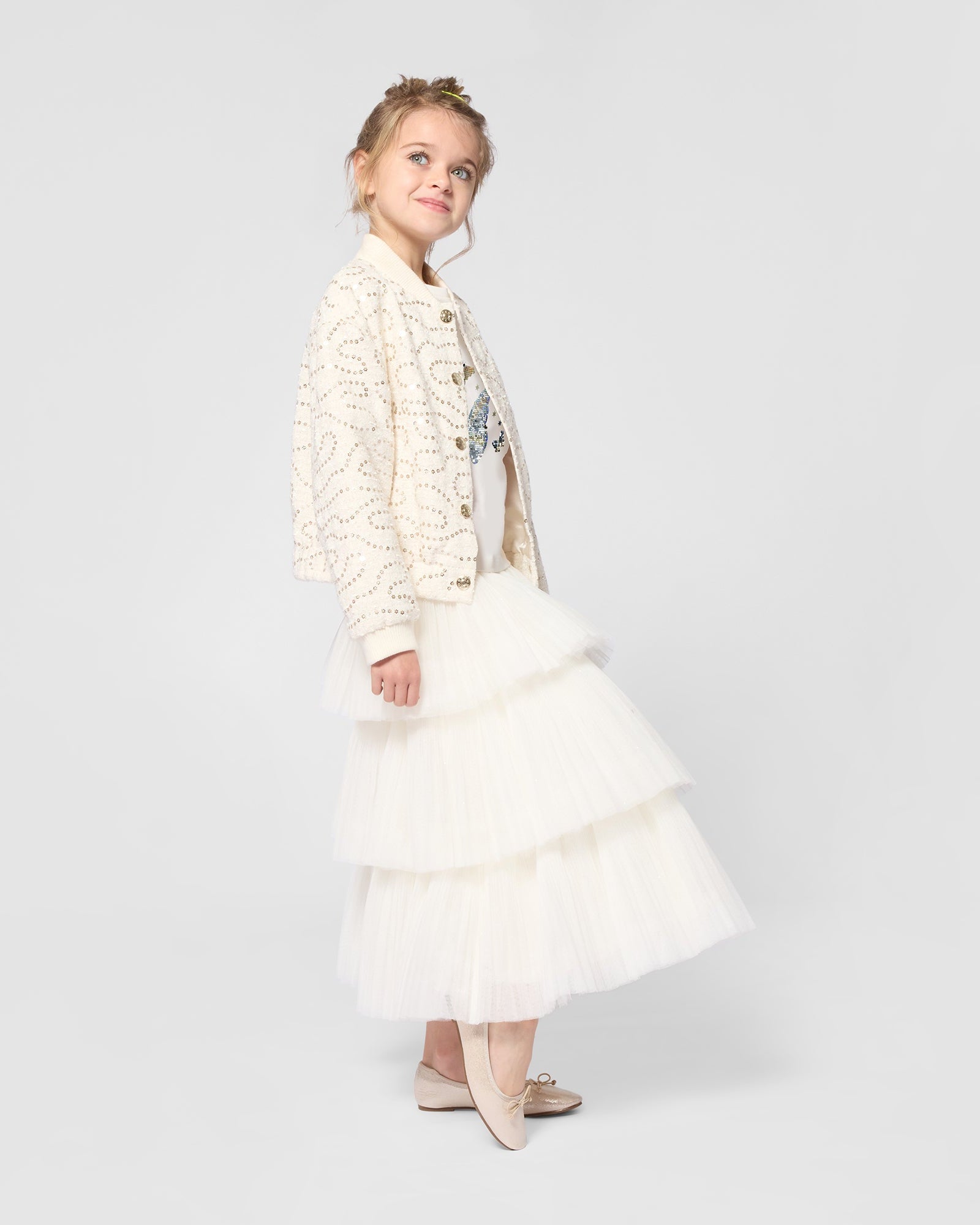 Billie Blush Mesh Ceremony Skirt