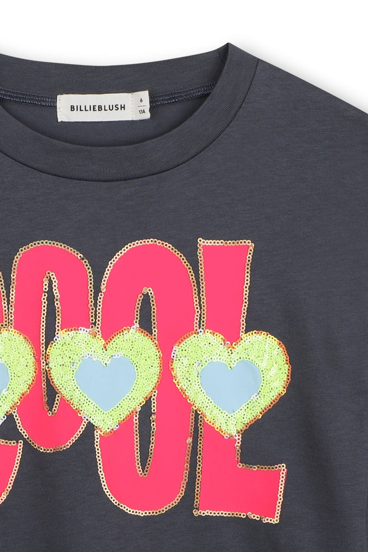 Billieblush Girls Cool Graphic Long Sleeve T-Shirt