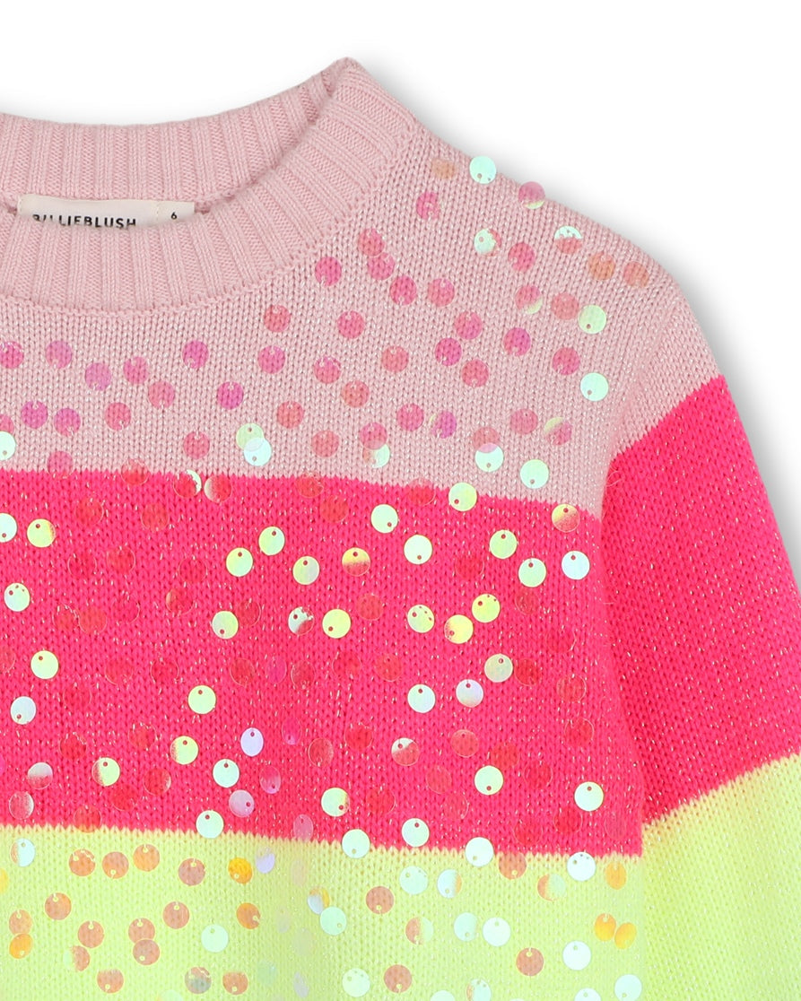 Billieblush Girls Striped Sweater