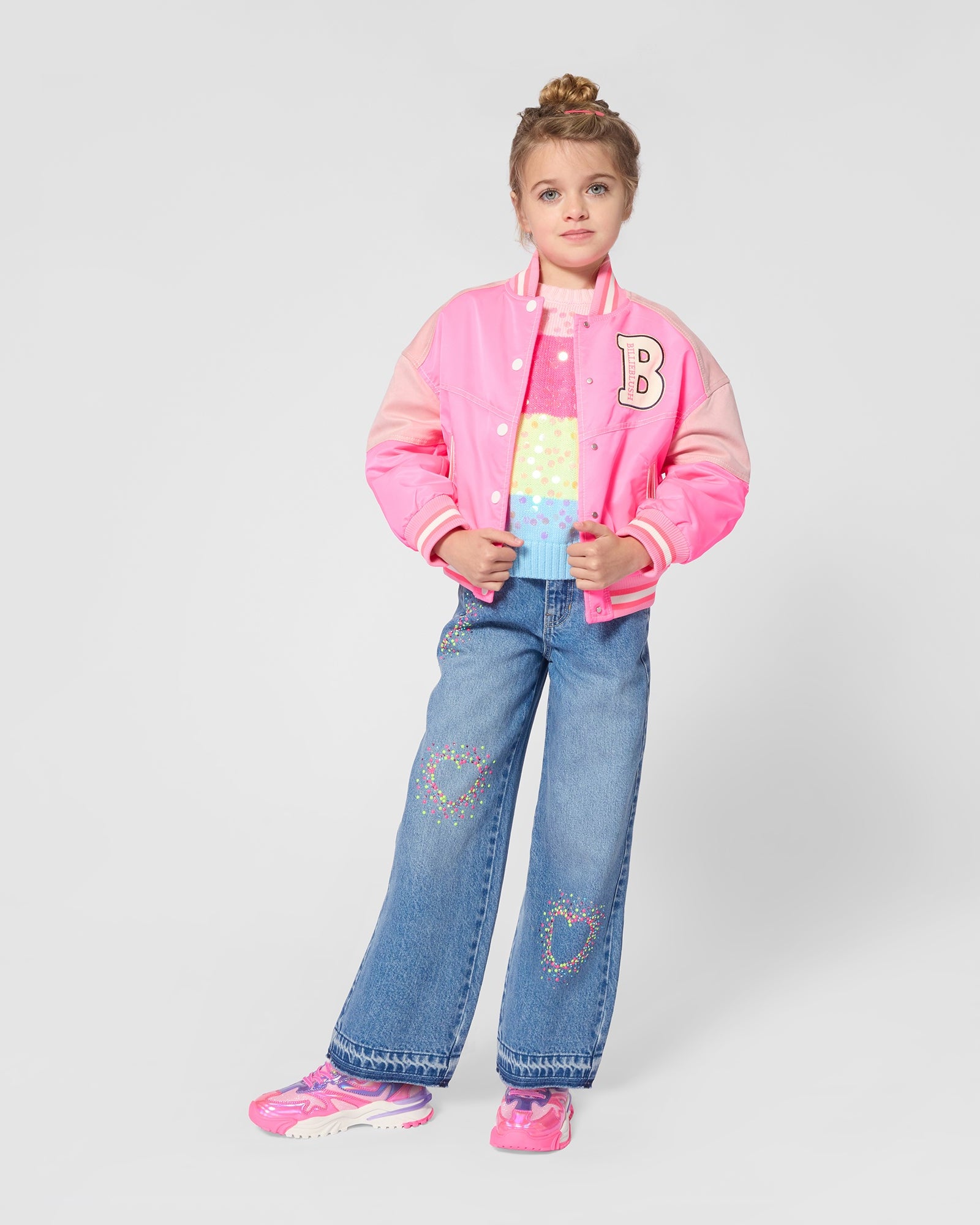 Billieblush Girls Striped Sweater