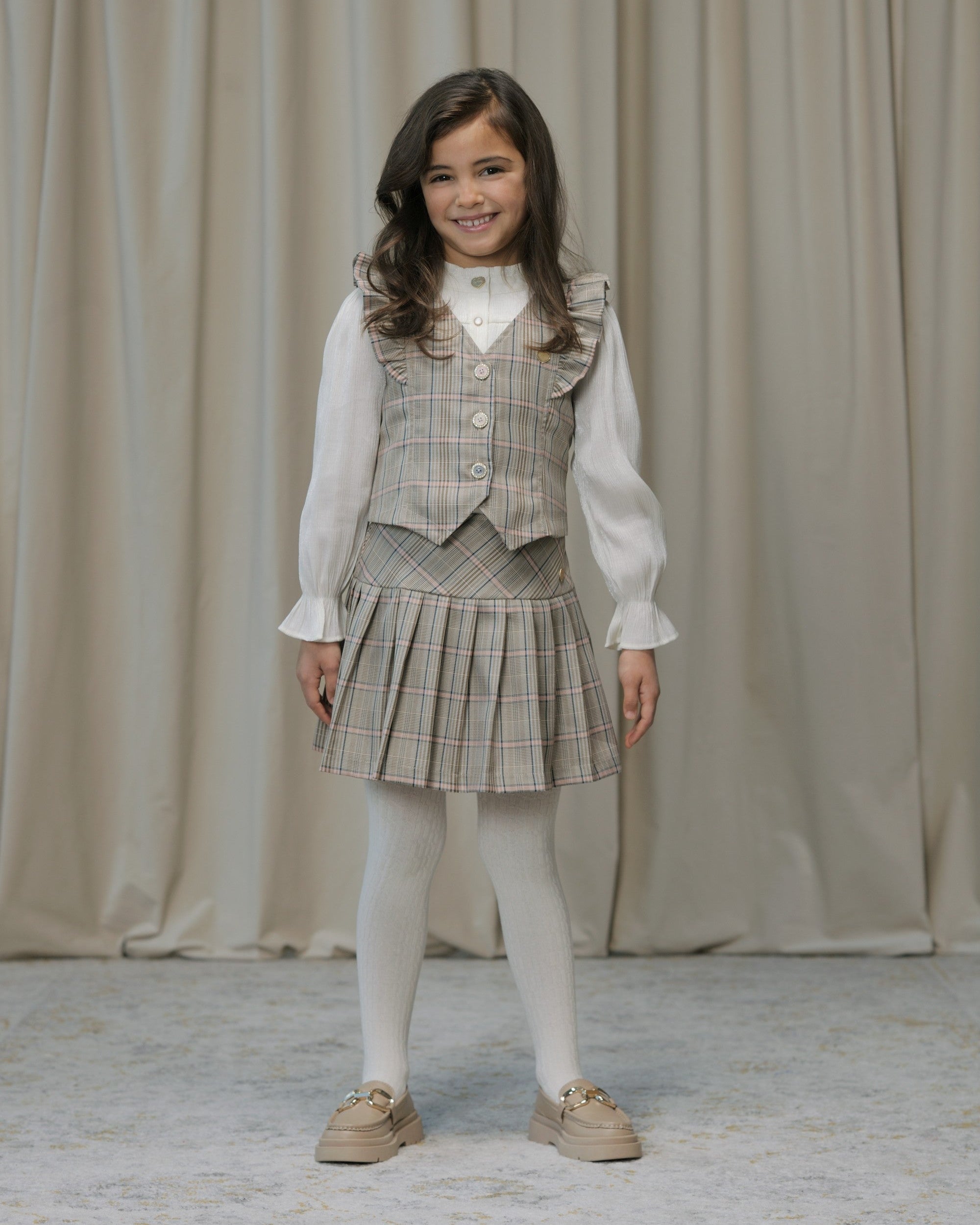 Le Chic Girls Elize Waistcoat & Skirt Set_ C508-5105