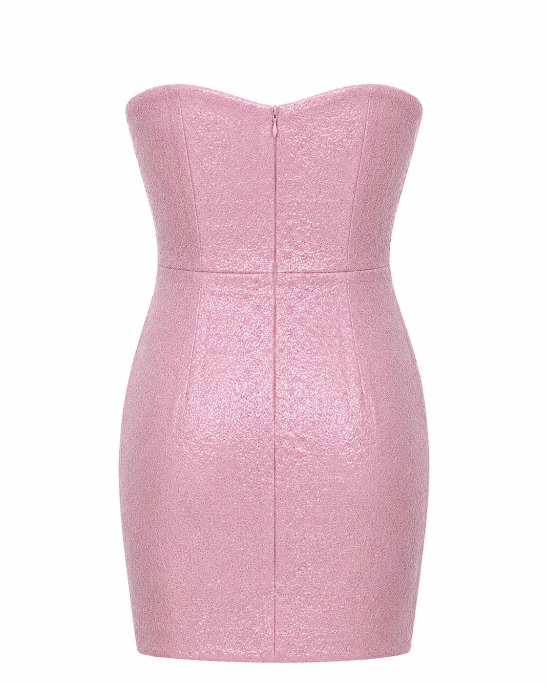 Symphony Junior Girls Shimmer Pleated Tube Top Mini Dress_ SD1779AP
