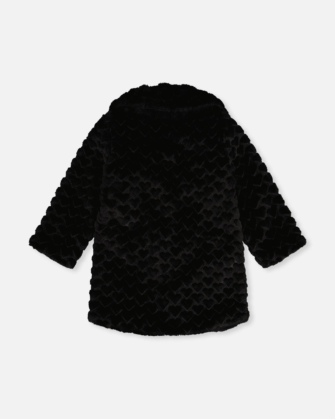 Deux Par Deux Girls Faux Fur Long Coat