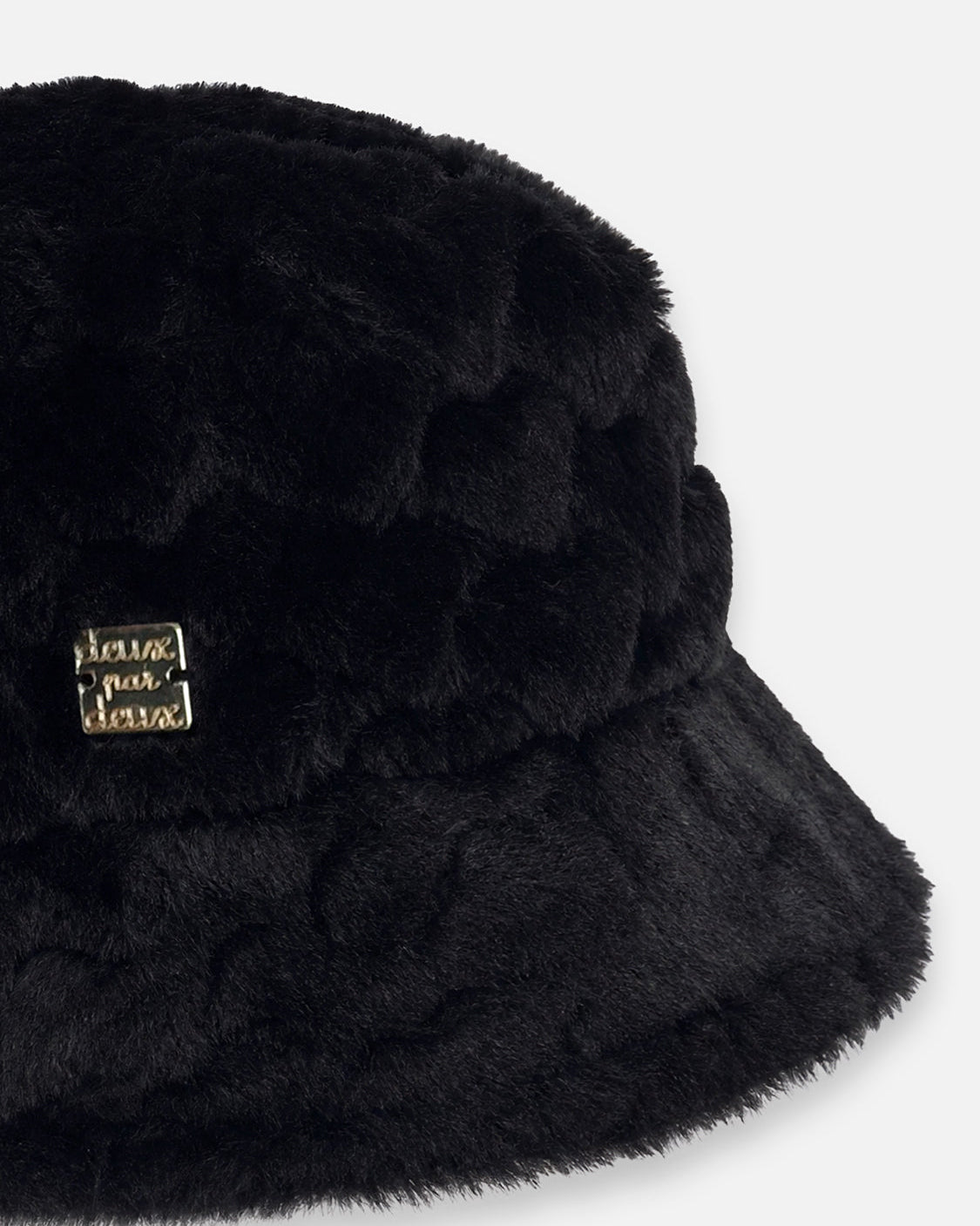 Deux Par Deux Girls Faux fur Bucket Hat