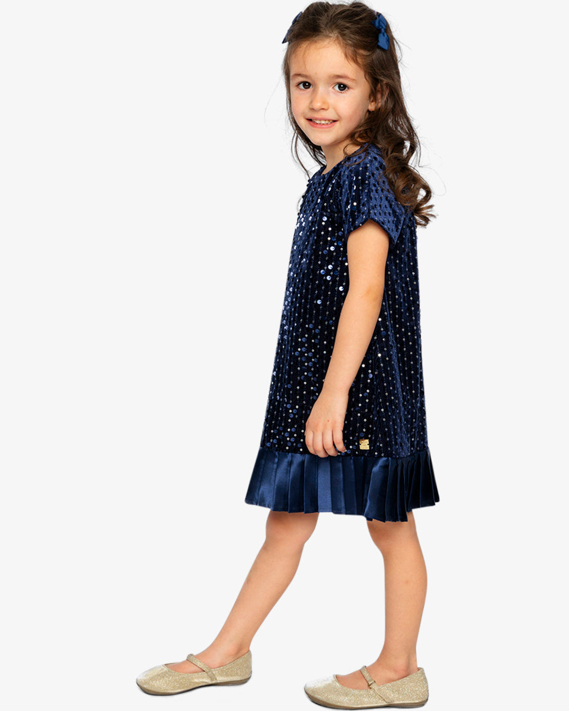 Deux Par Deux Girls Sequin Dress