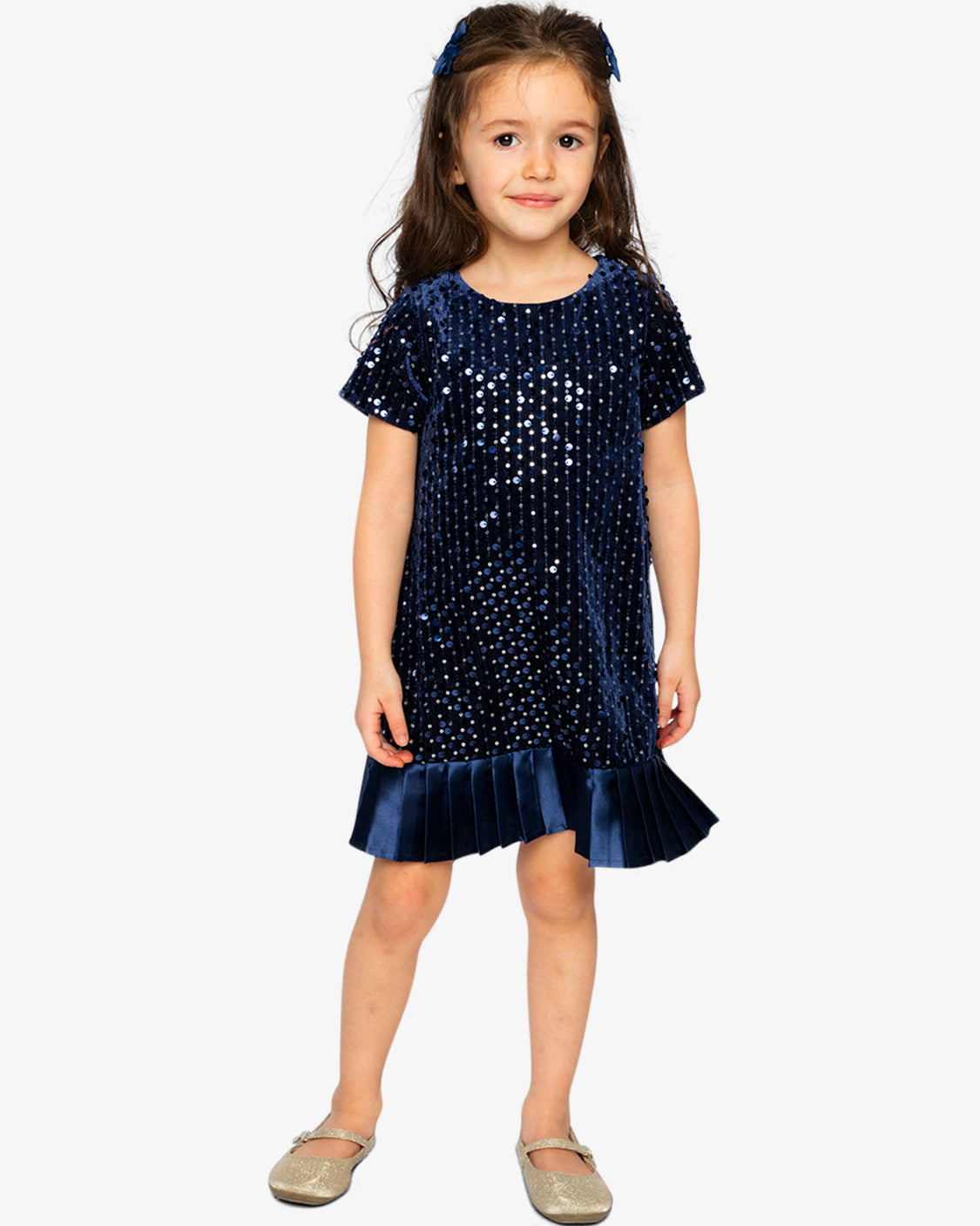 Deux Par Deux Girls Sequin Dress