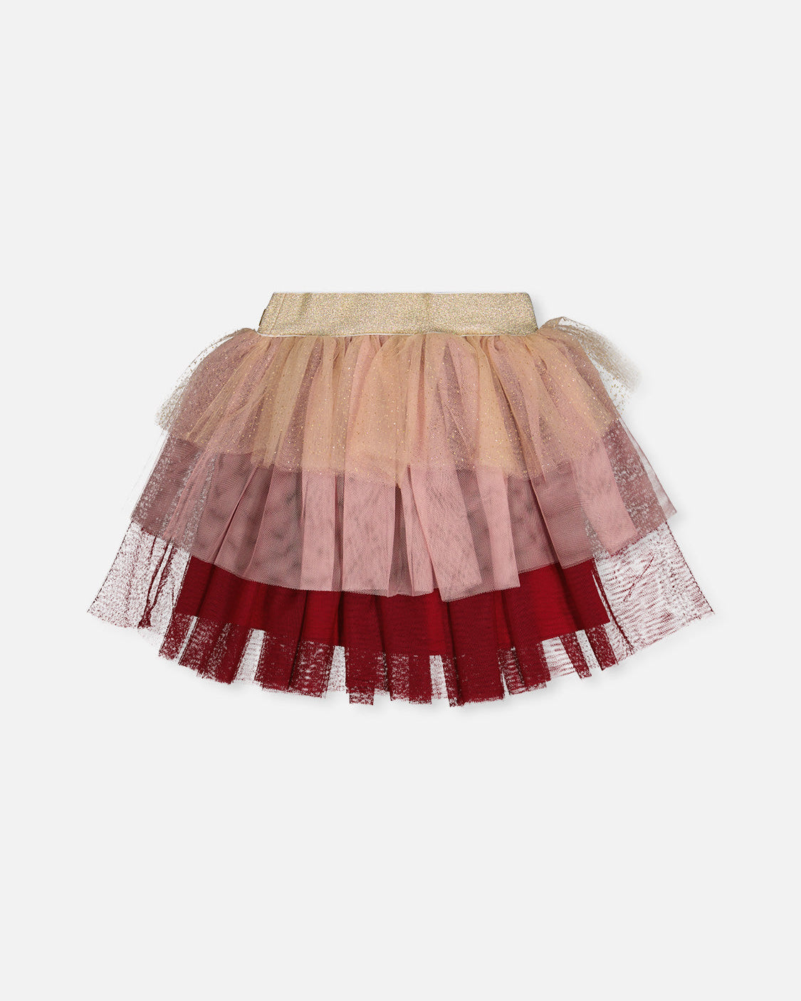 Deux Par Deux Girls Shimmering Tulle Skirt