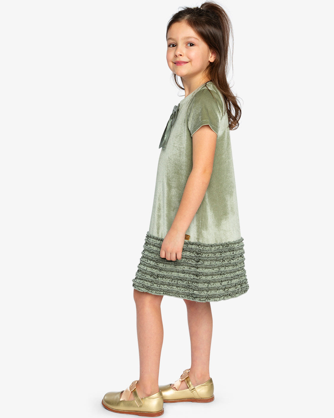 Deux Par Deux Girls Trapeze Dress
