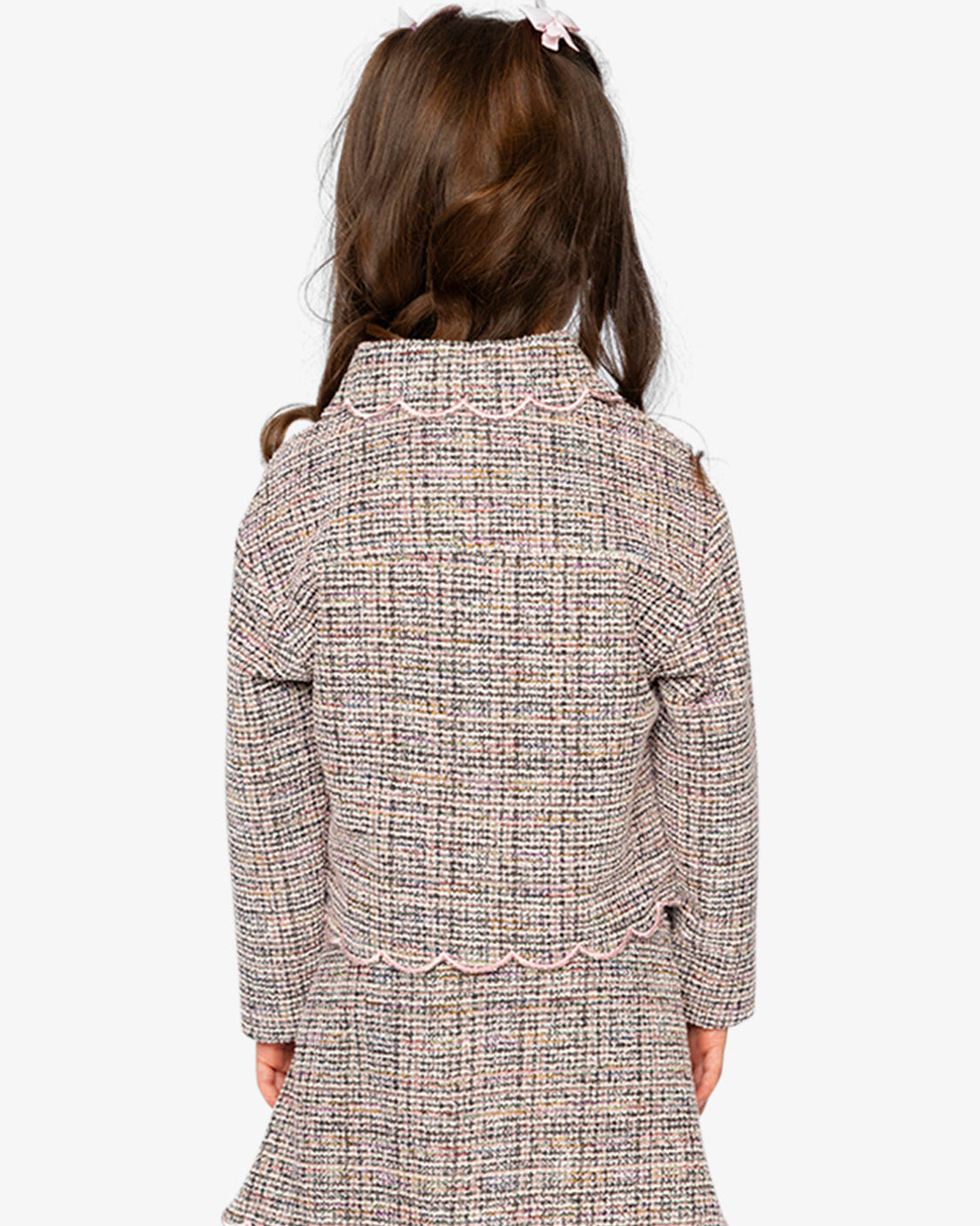 Deux Par Deux Girls Tweed Jacket