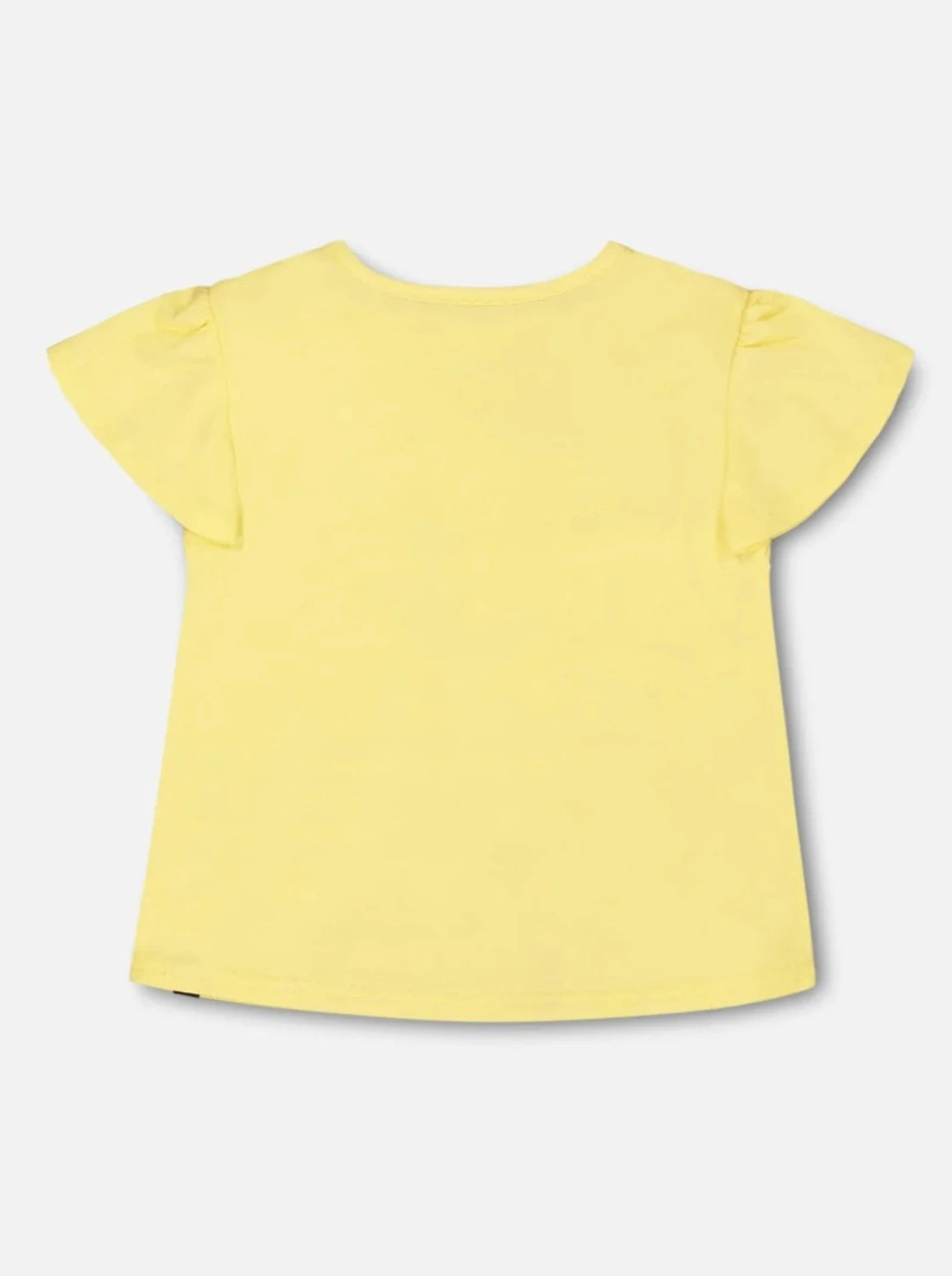 Deux Par Deux Yellow Printed Organic Cotton T-Shirt_ F30E71-222