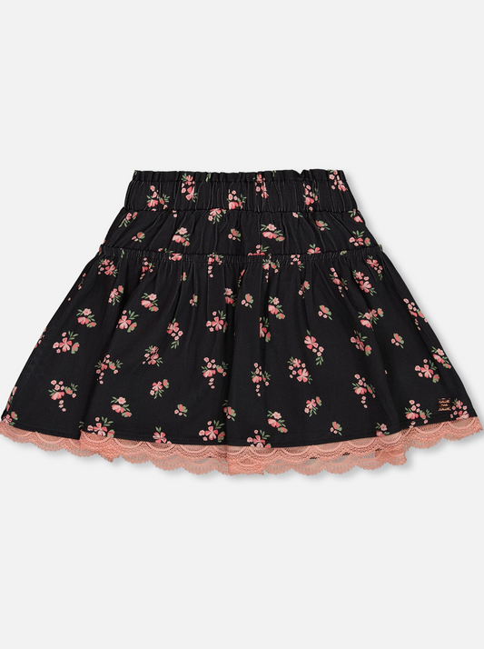 Girls Printed Flare Skirt