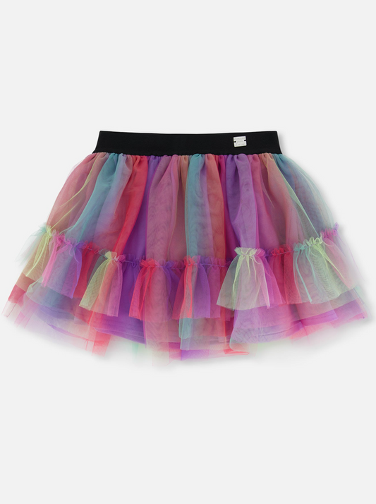 Girls Rainbow Tulle Skirt