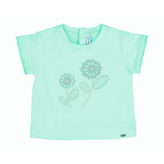 Mayoral Baby S/s embroidered shirt_ 1009-54