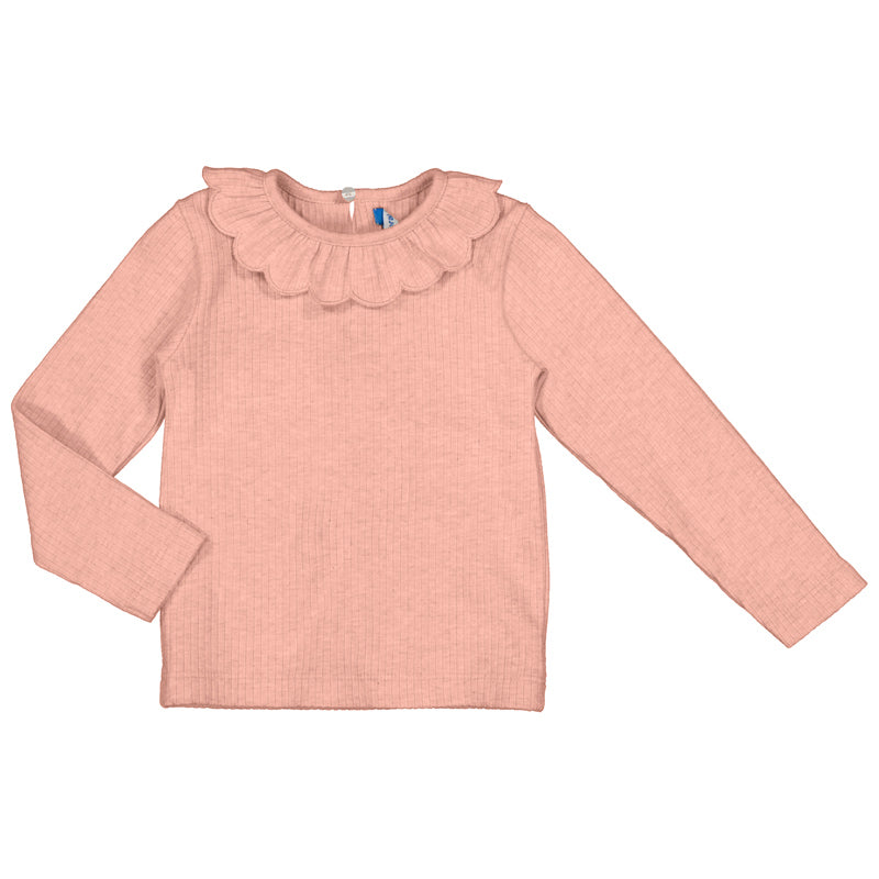 Baby Girl Long Sleeve Ribbed Shirt