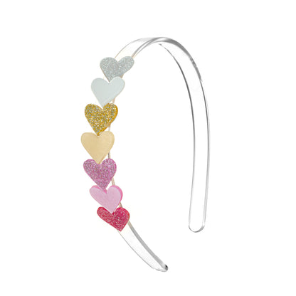 LR-Multi Hearts Pearlised Headband