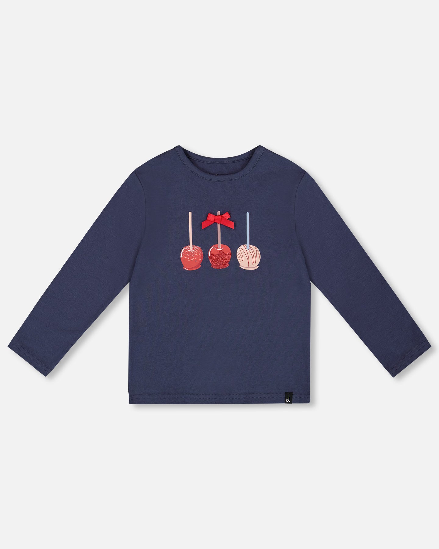 Deux Par Deux Girls Organic Cotton T-shirt_ H20I70