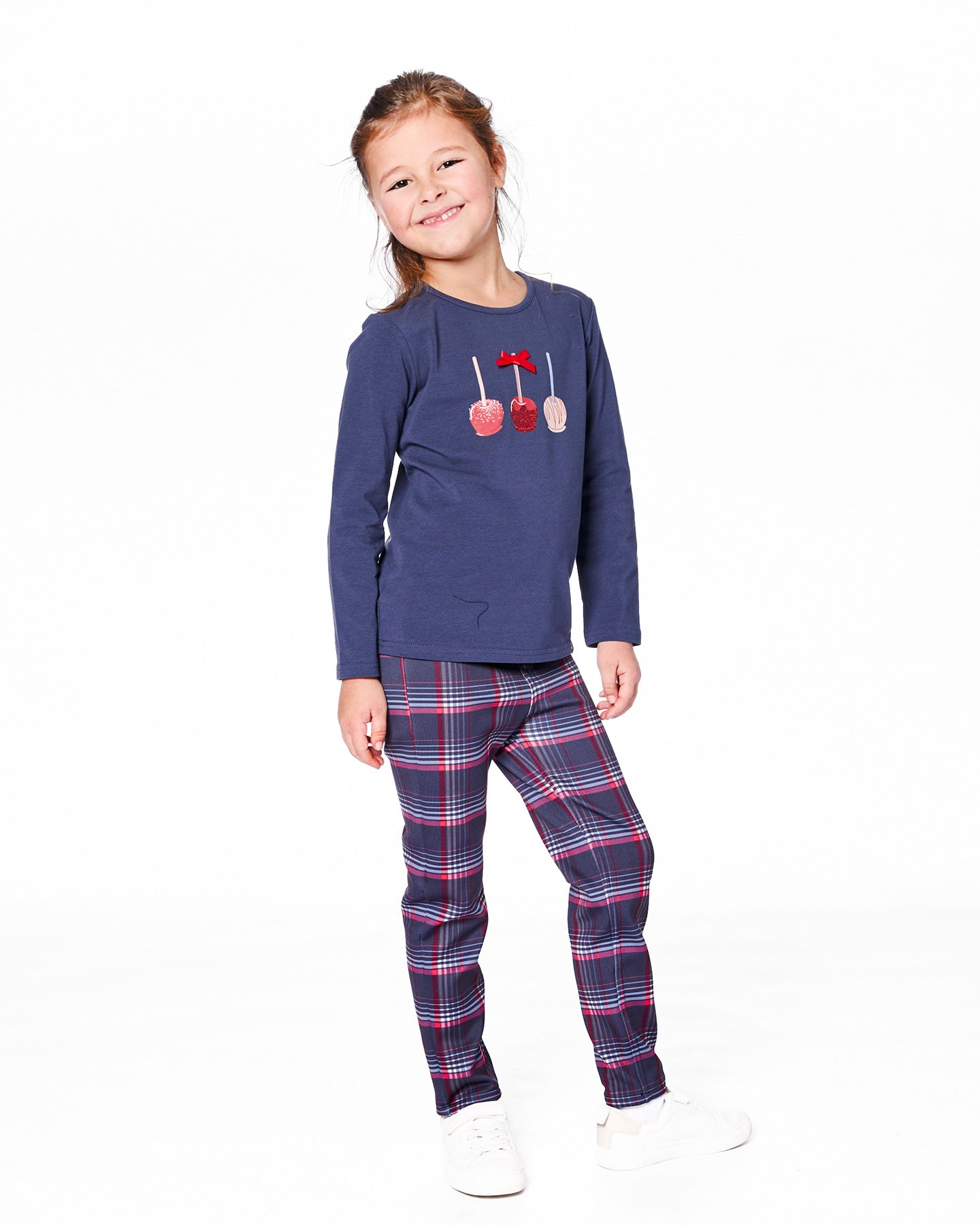 Deux Par Deux Girls Organic Cotton T-shirt_ H20I70