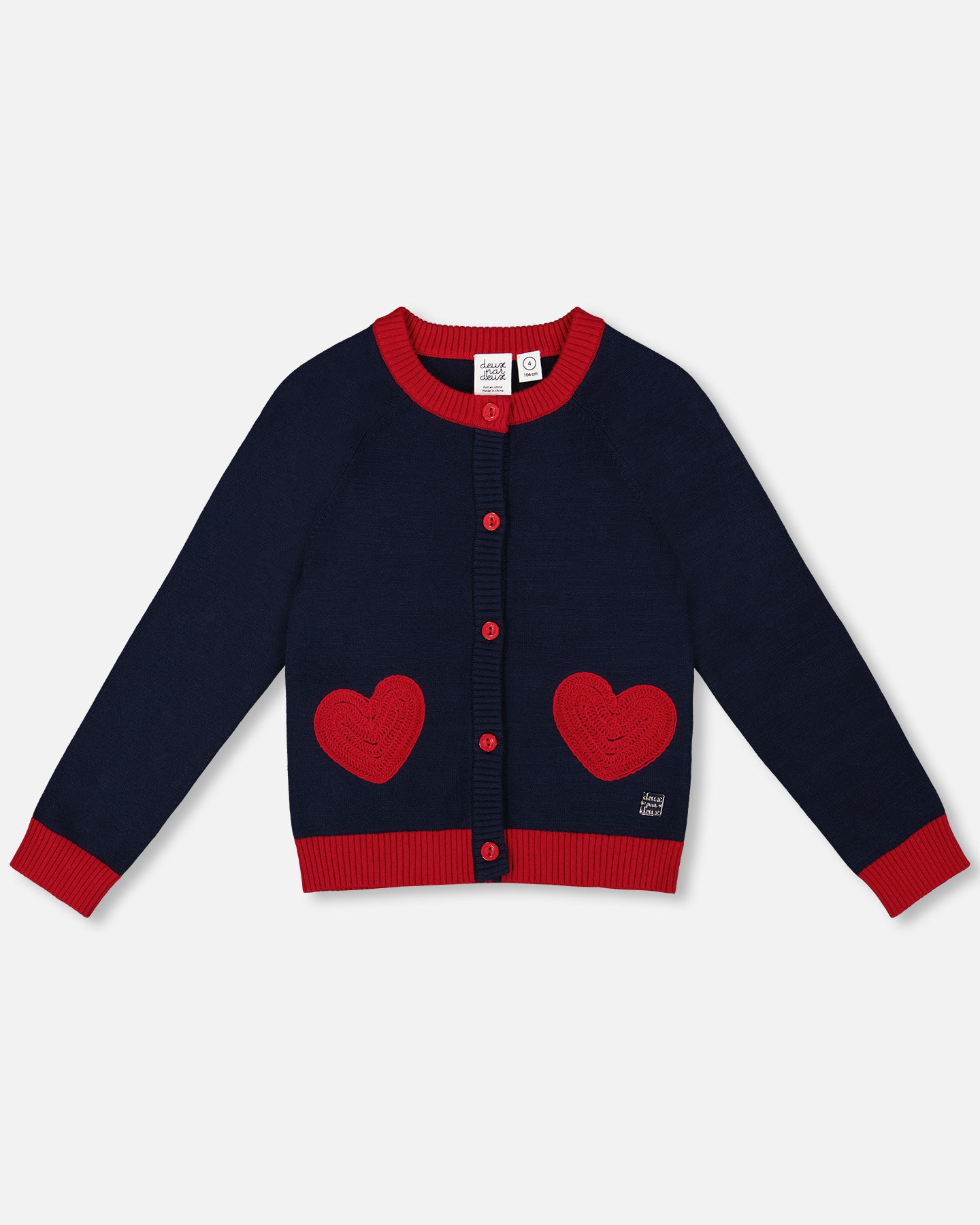 Deux Par Deux Girls Knitted Cardigan_ H20IT30
