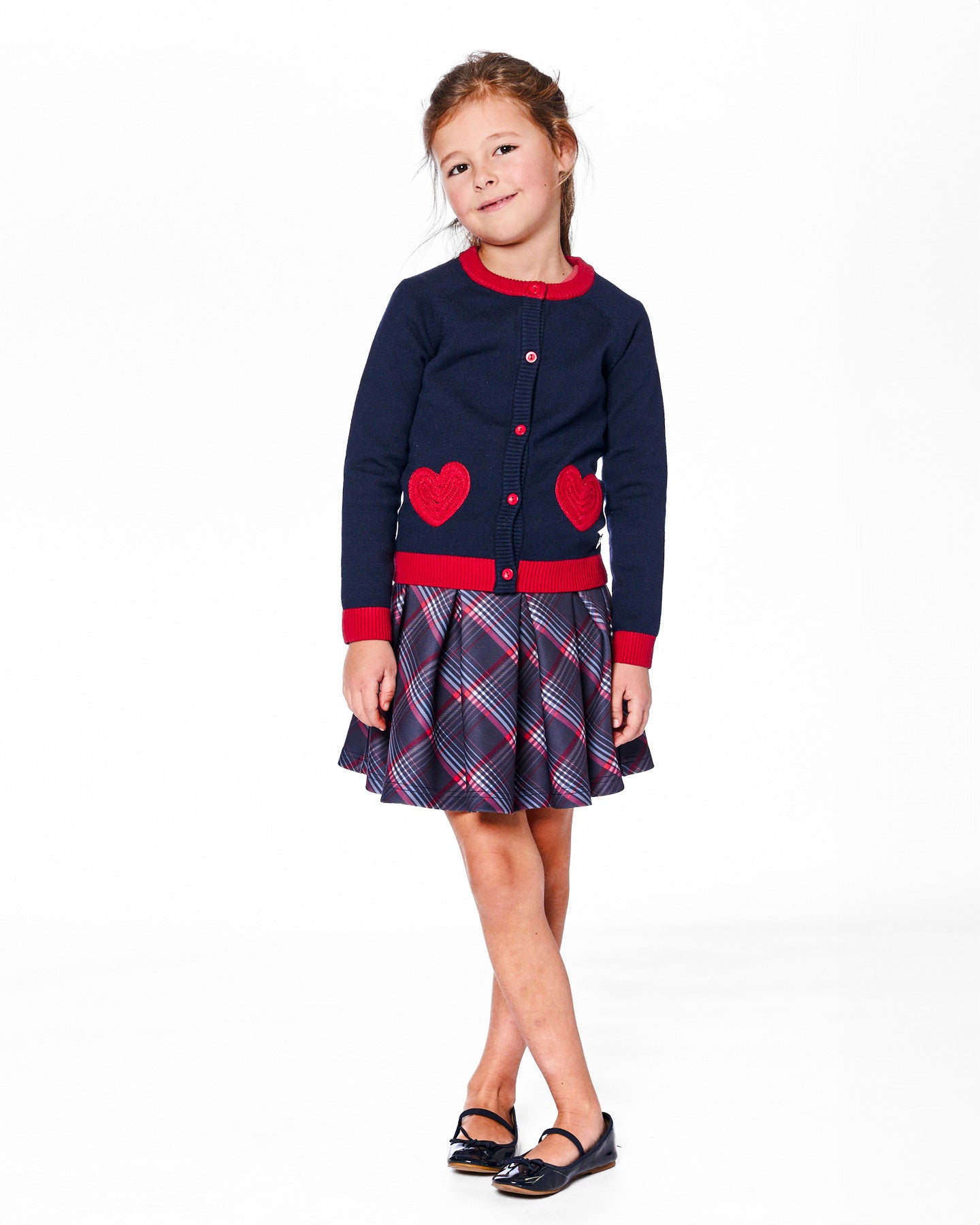 Deux Par Deux Girls Knitted Cardigan_ H20IT30