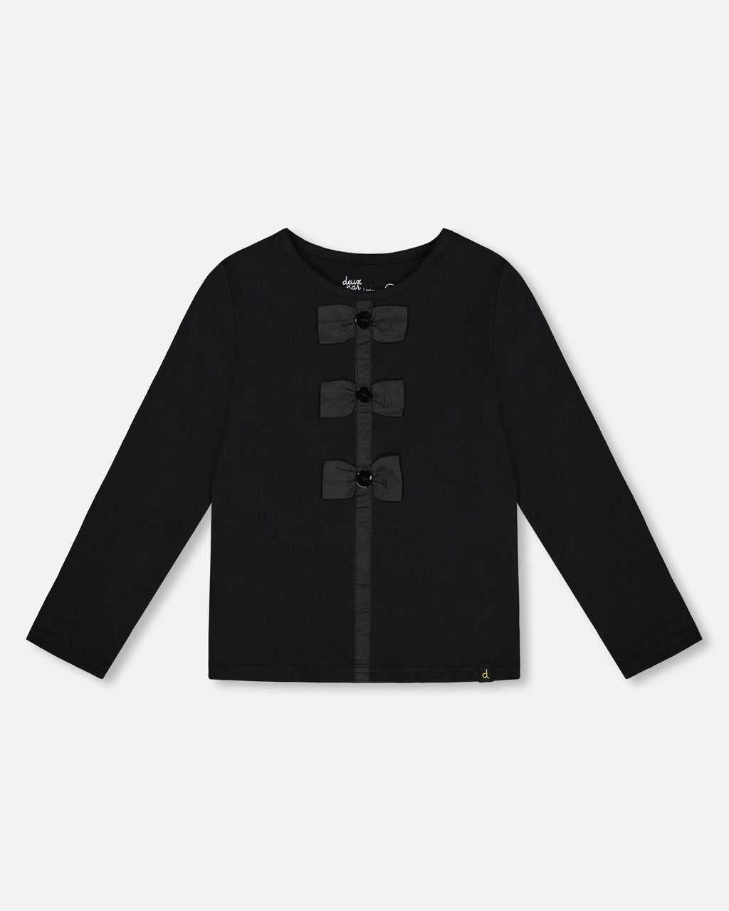 Deux Par Deux Girls Bow T-Shirt_ H20Q70