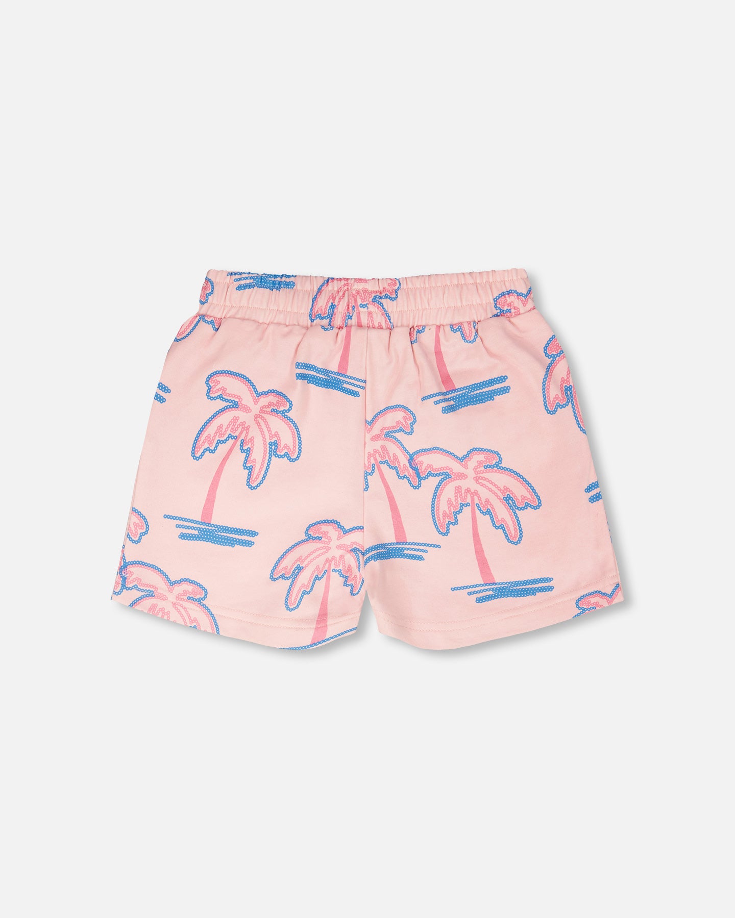 Deux Par Deux Girls Printed Terry Shorts_ H30G26