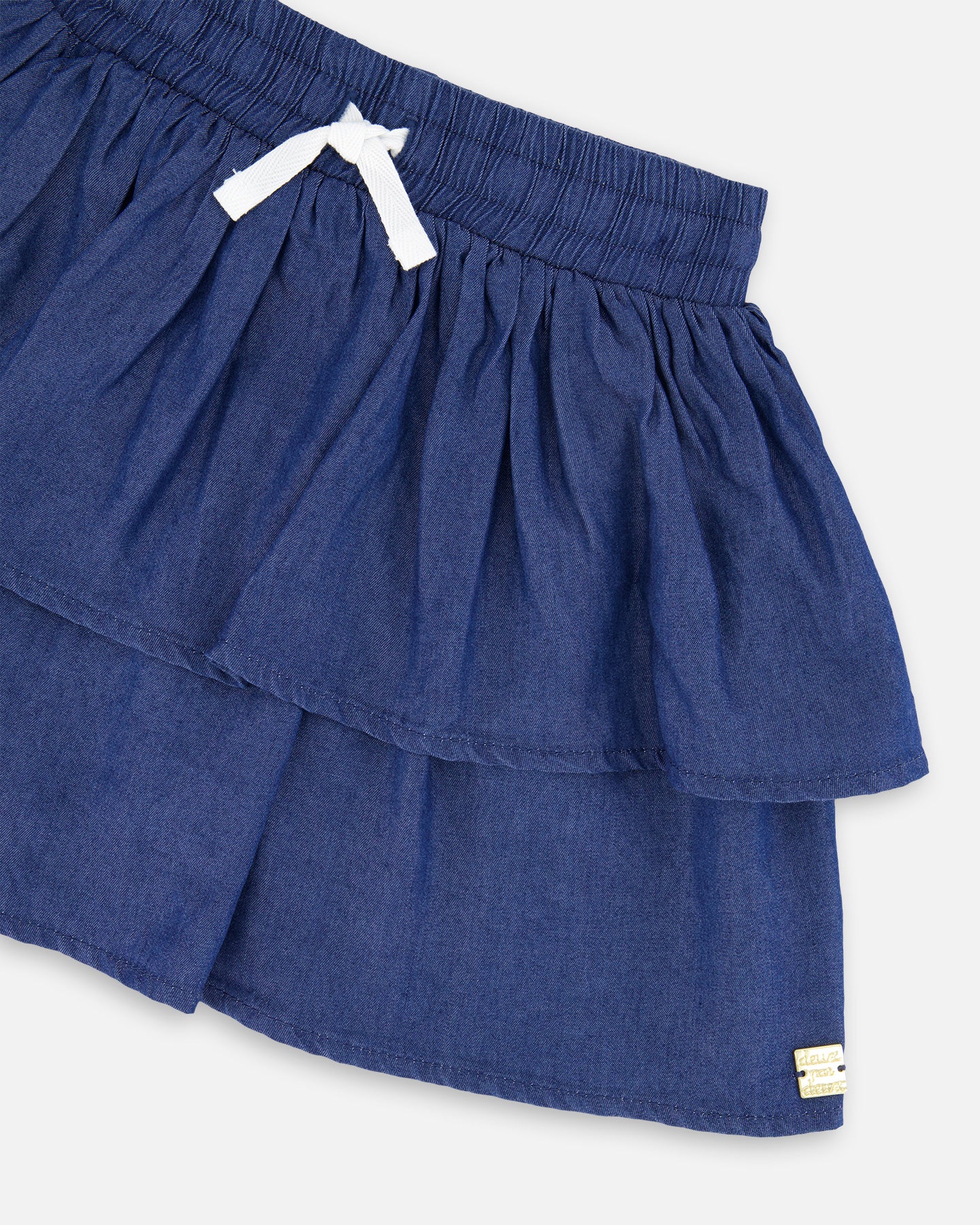 Deux Par Deux Girls Chambray Skort_ H30H80