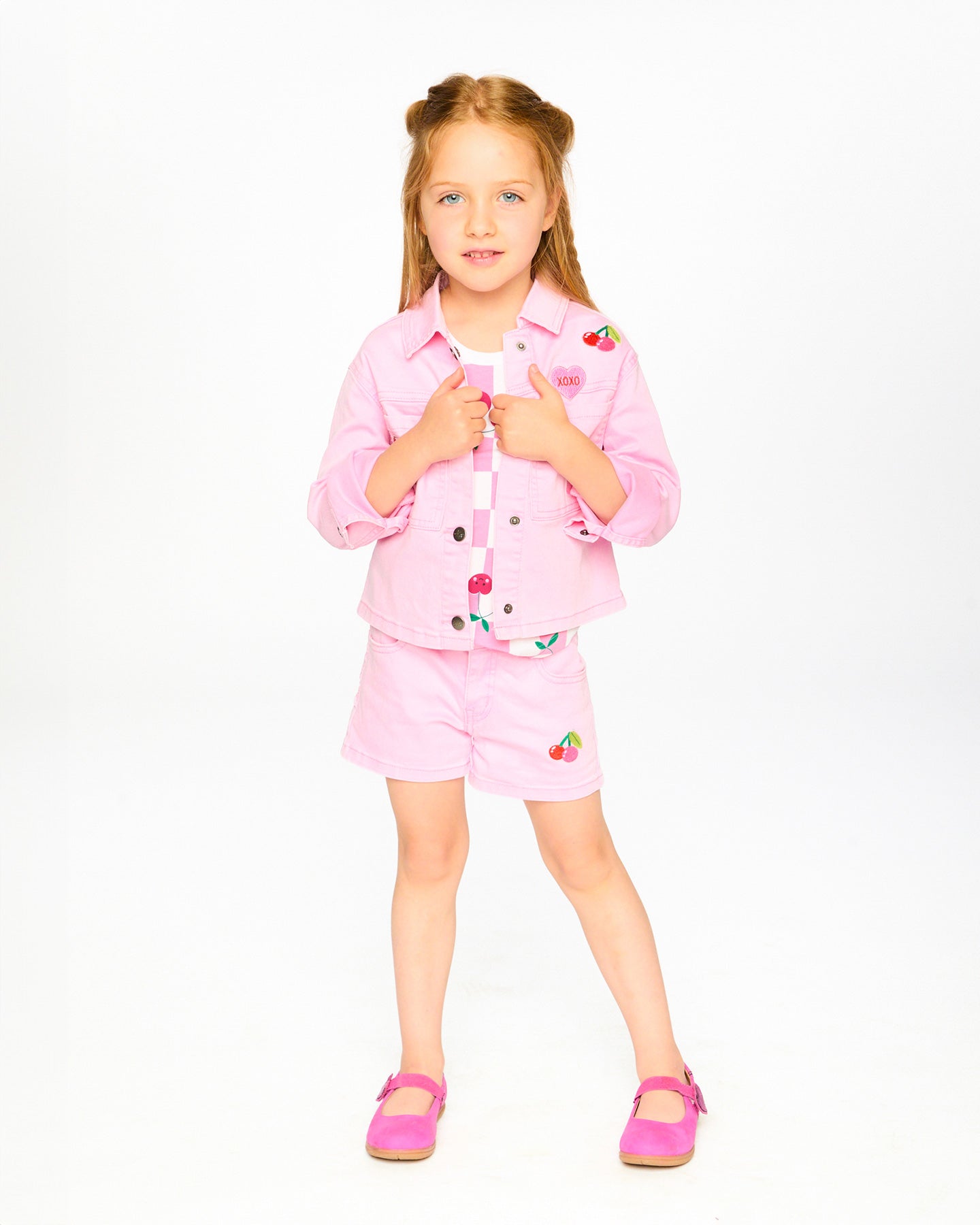 Deux Par Deux girls Jean Jacket_ H30L50