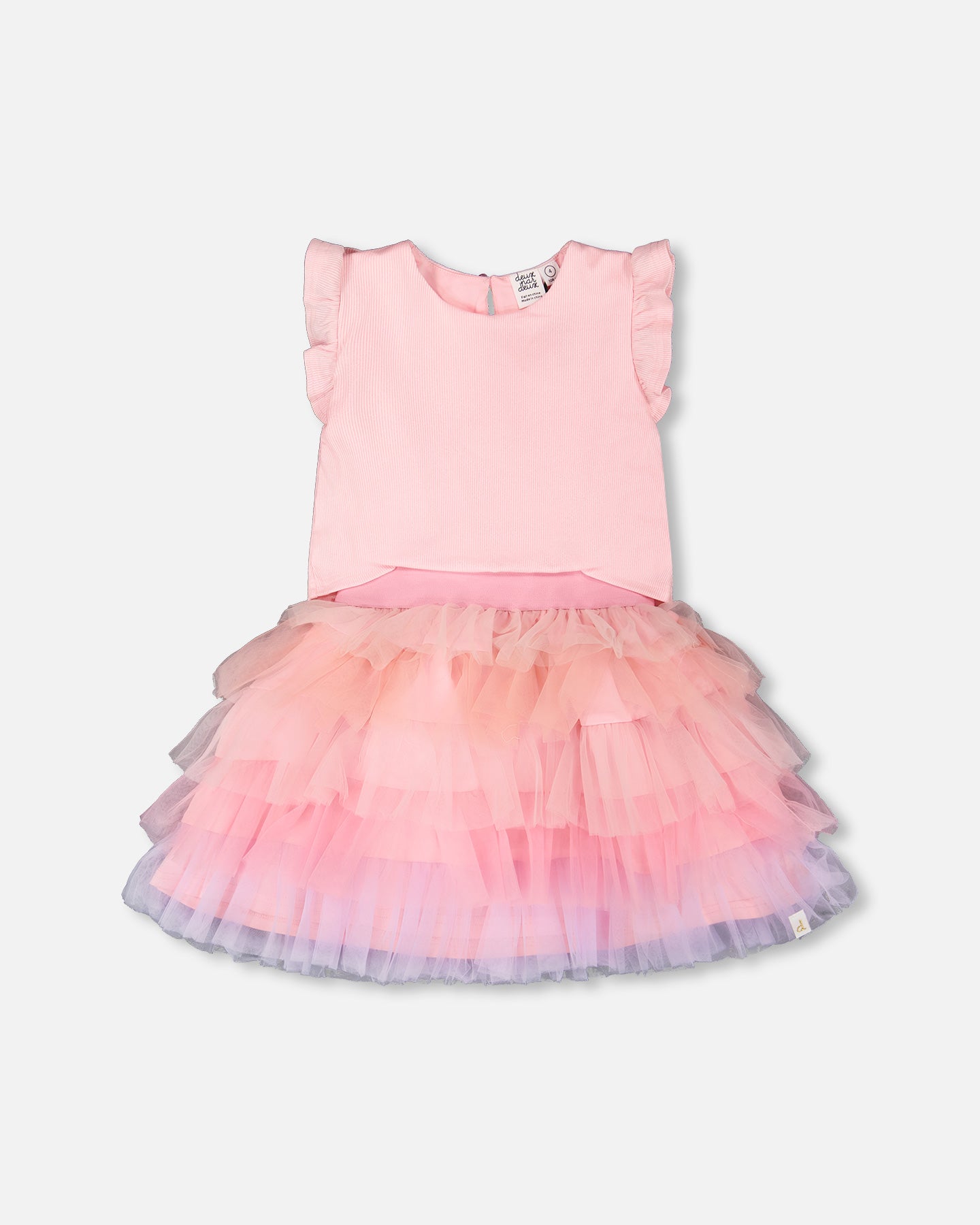 Deux Par Deux girls Mesh Dress_ H30Q90