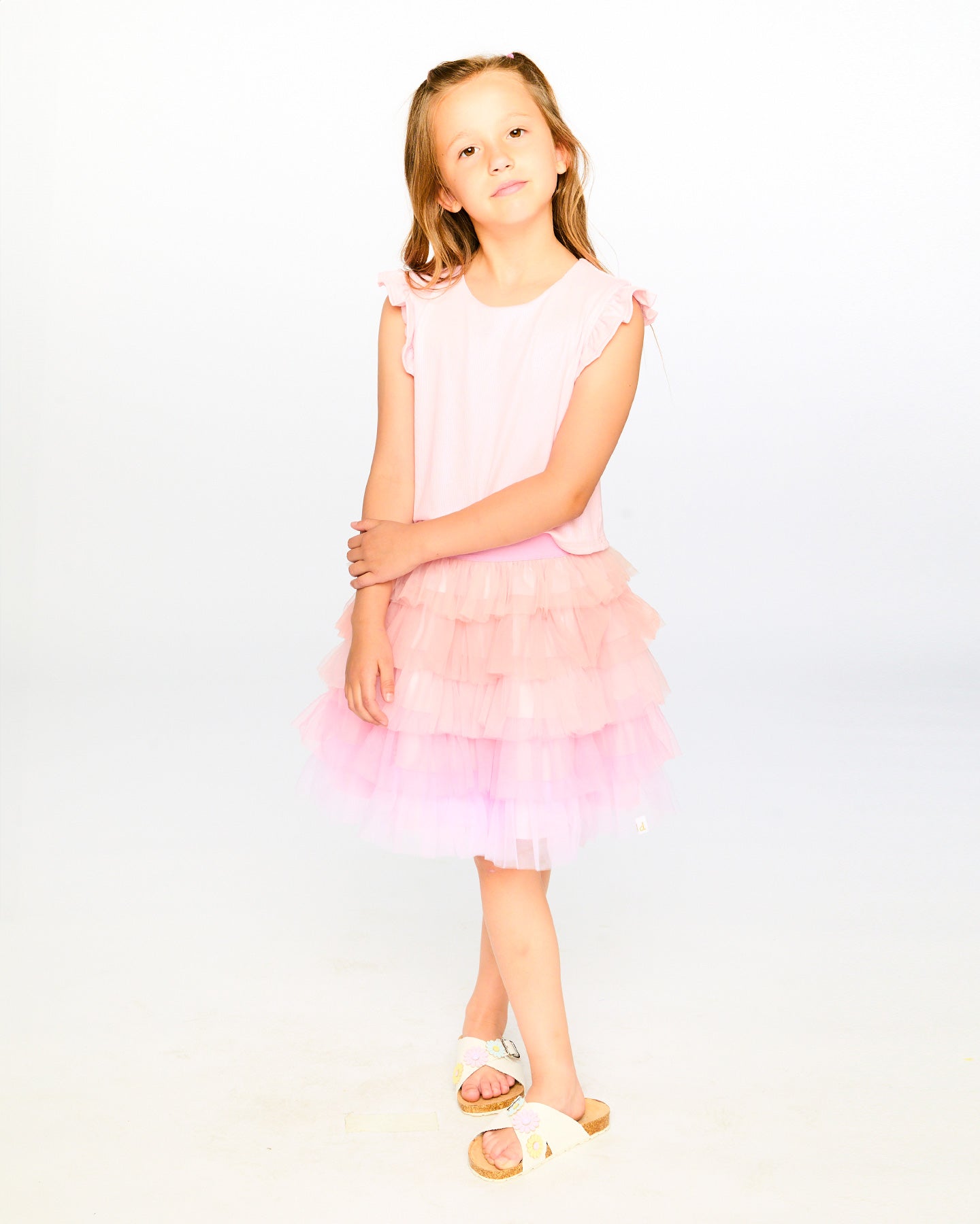 Deux Par Deux girls Mesh Dress_ H30Q90
