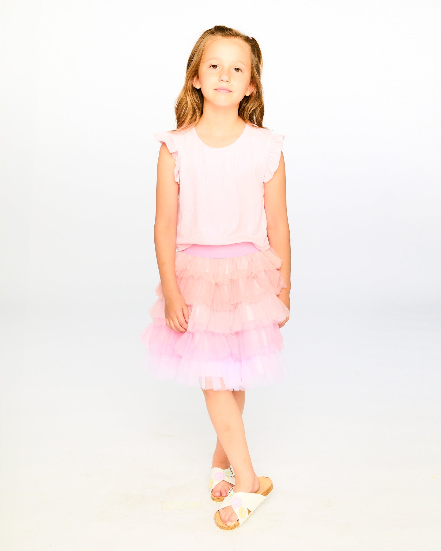 Deux Par Deux girls Mesh Dress_ H30Q90