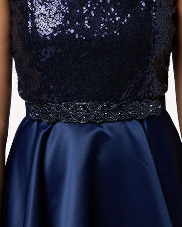 Un Deux Trois BEADED Satin Belts _ J4229