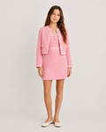 LoveShackFancy Girls Kitt Tweed Dress With Jacket_ GD218