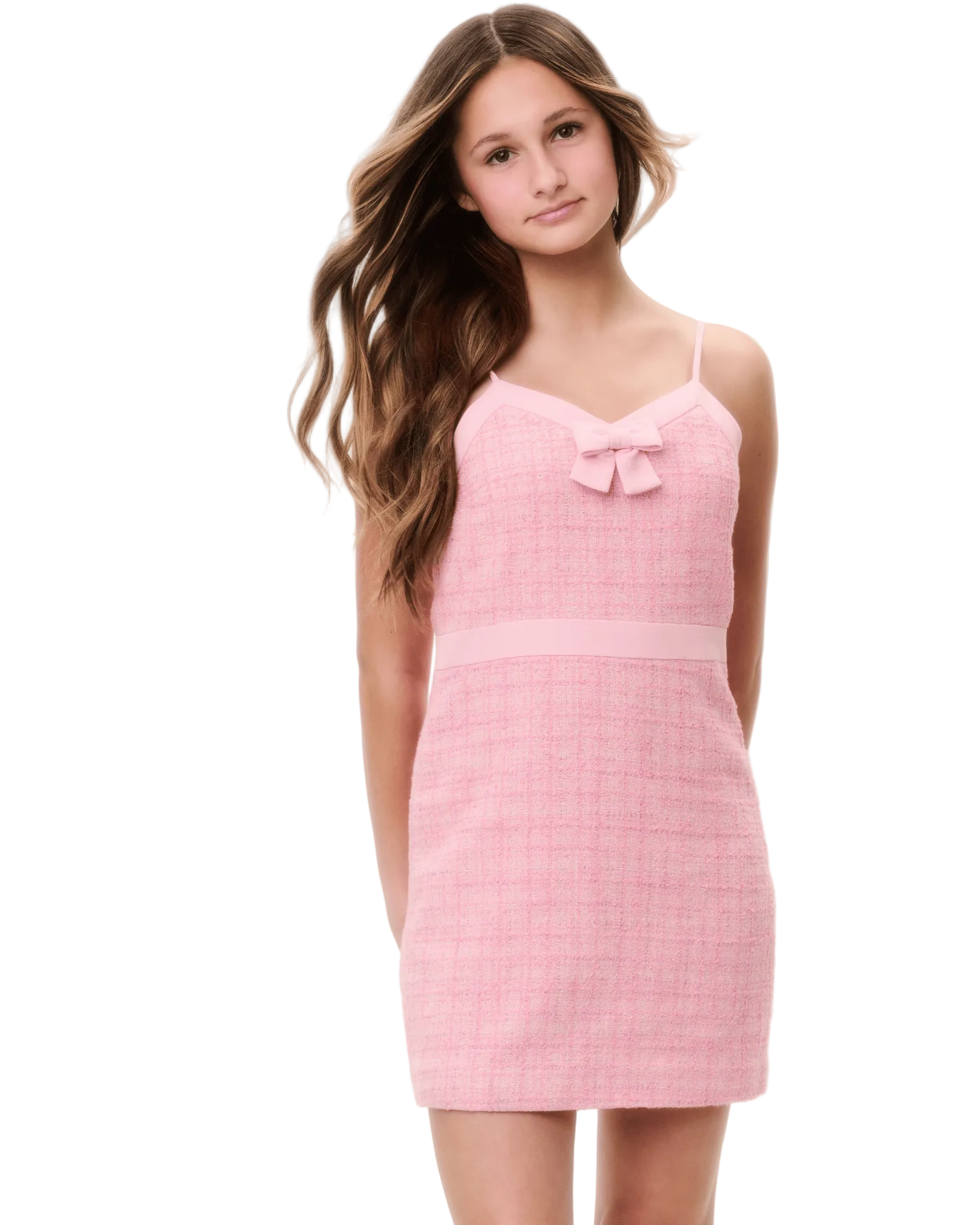 LoveShackFancy Girls Kitt Tweed Dress With Jacket