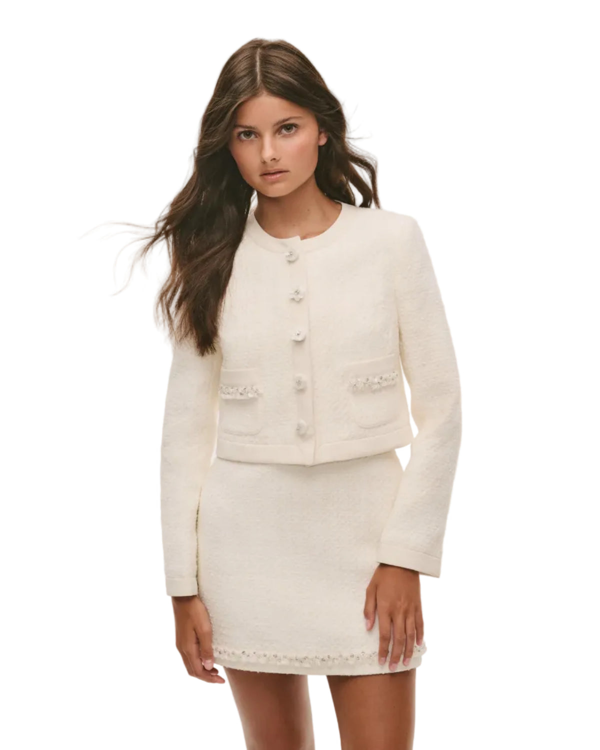 LoveShackFancy Girls Sue Tweed dress & Jacket