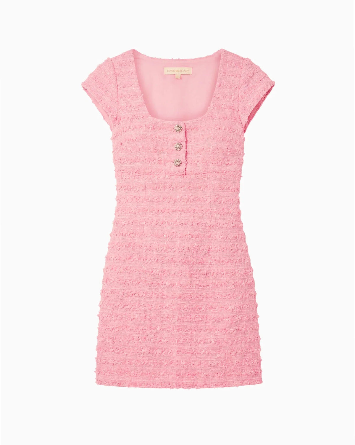 LoveShackFancy Girls Valentia Tweed Dres