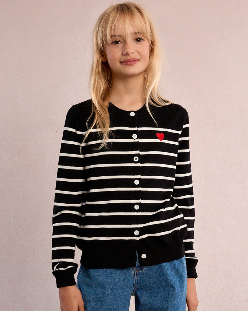 Mini Molly Girls Striped Knitted Cardigan_ MEF1637EP