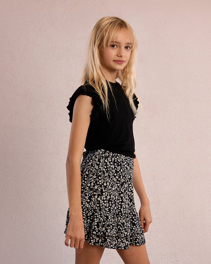 Mini Molly Girls Knitted Ruffled Top_ MT2224EP