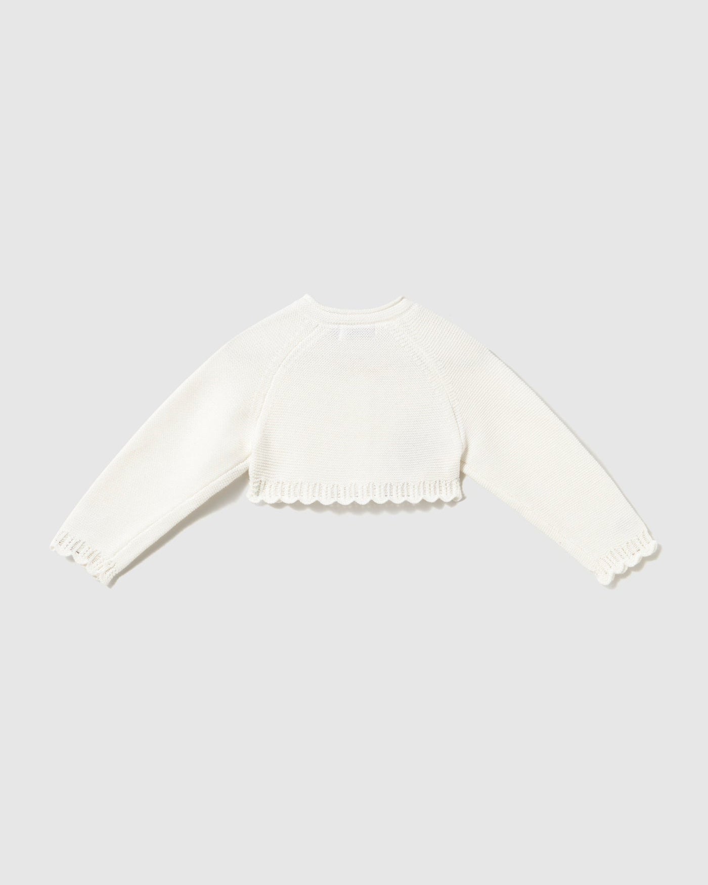 Mayoral Baby Girls Basic Knit Bolero natural