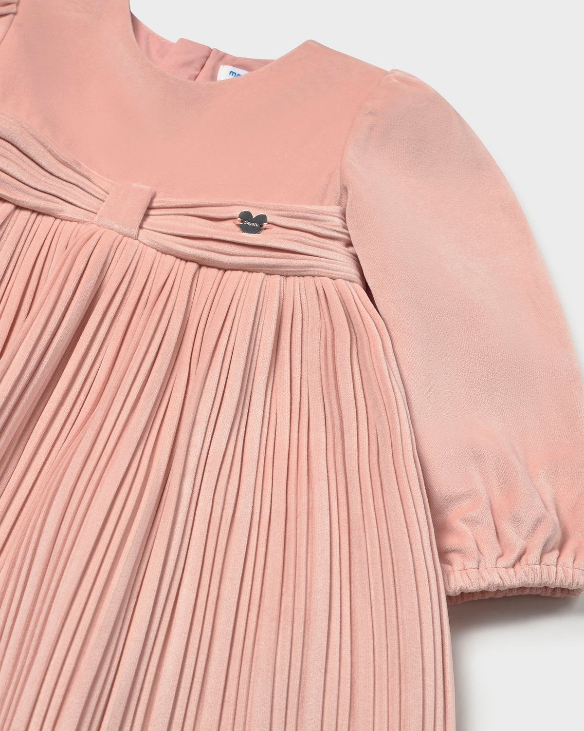 Mayoral Baby Girls Velvet Pleated Dress