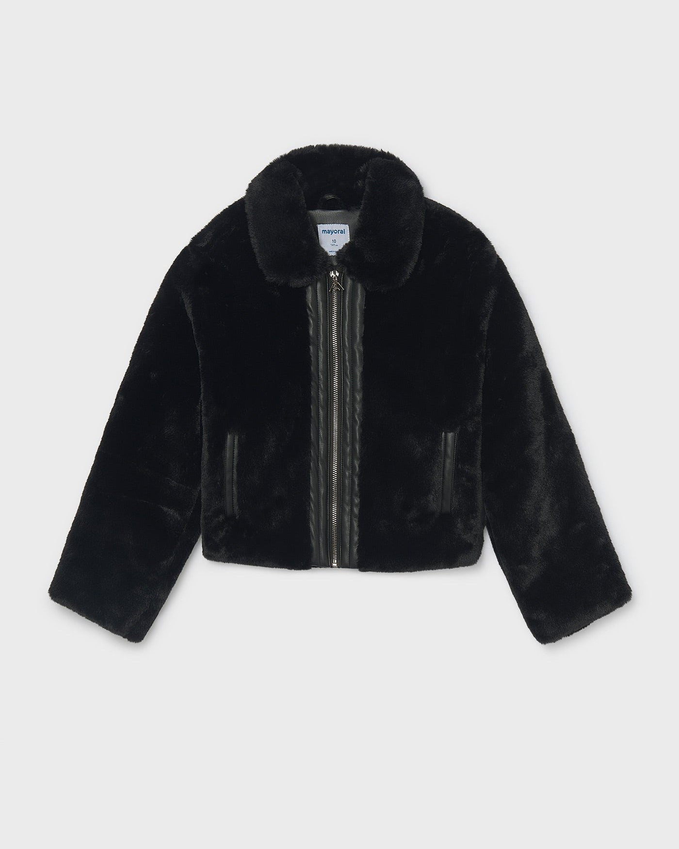 Mayoral Girls Faux Fur Coat