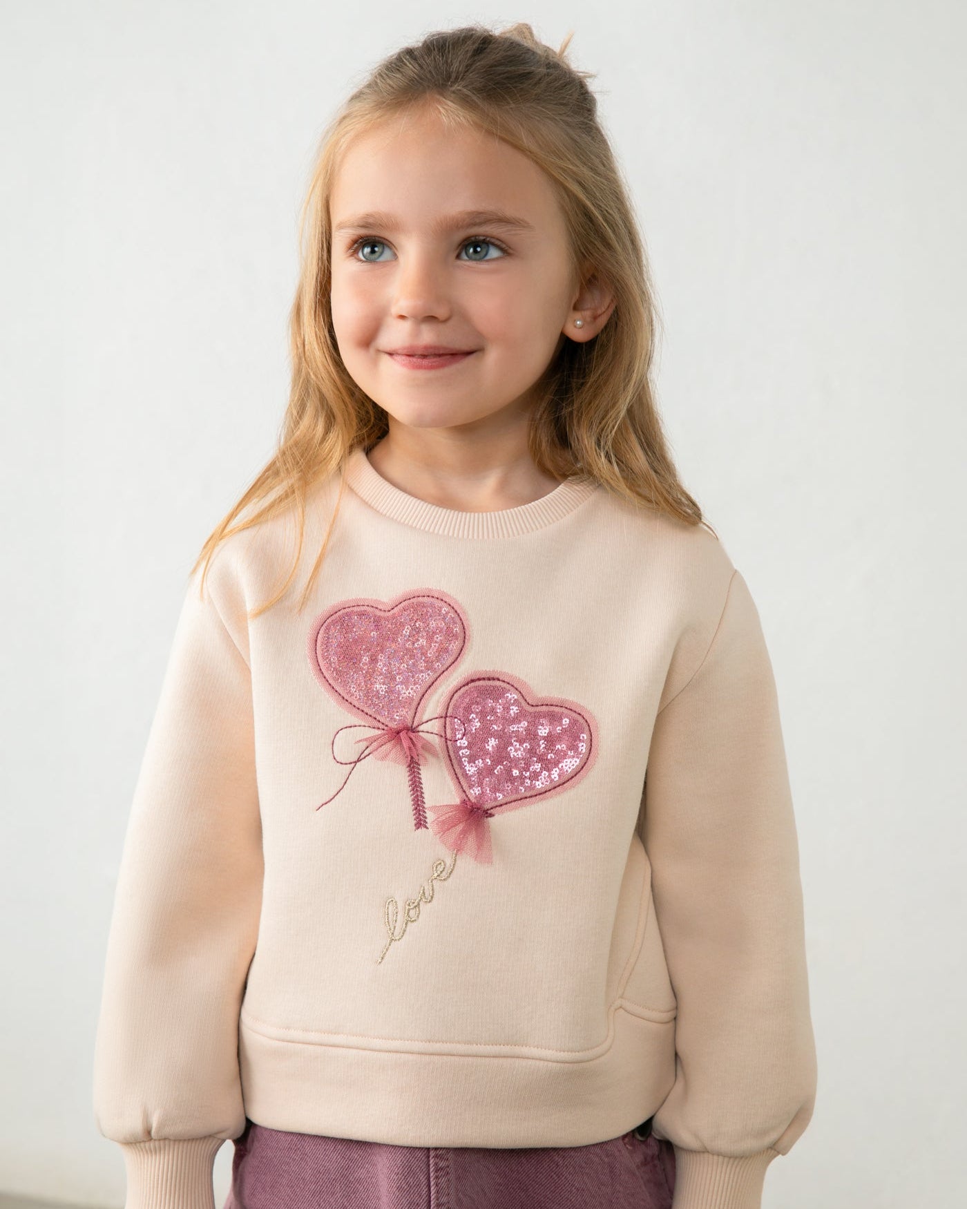 Mayoral Girls Heart Sweatshirt