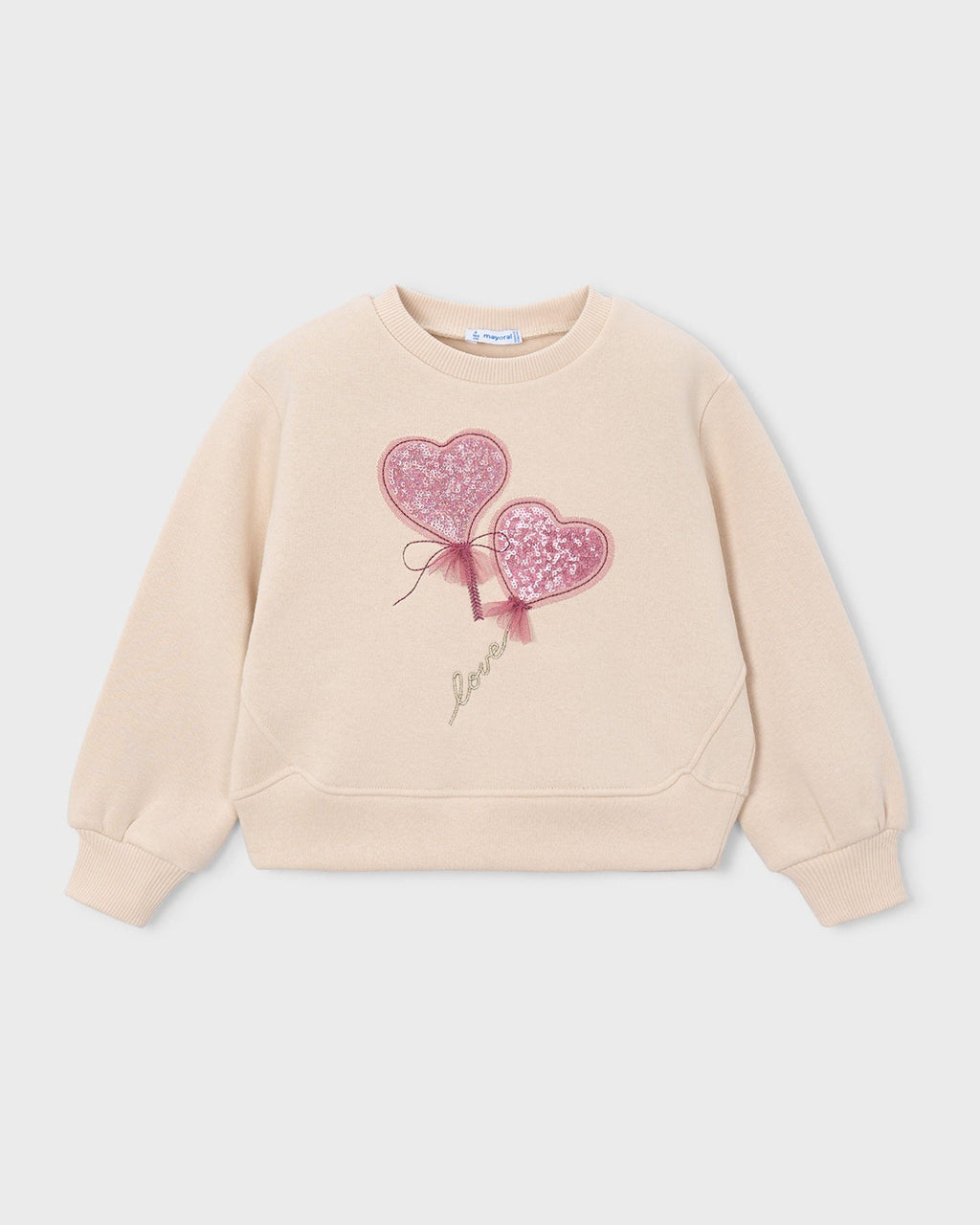 Mayoral Girls Heart Sweatshirt