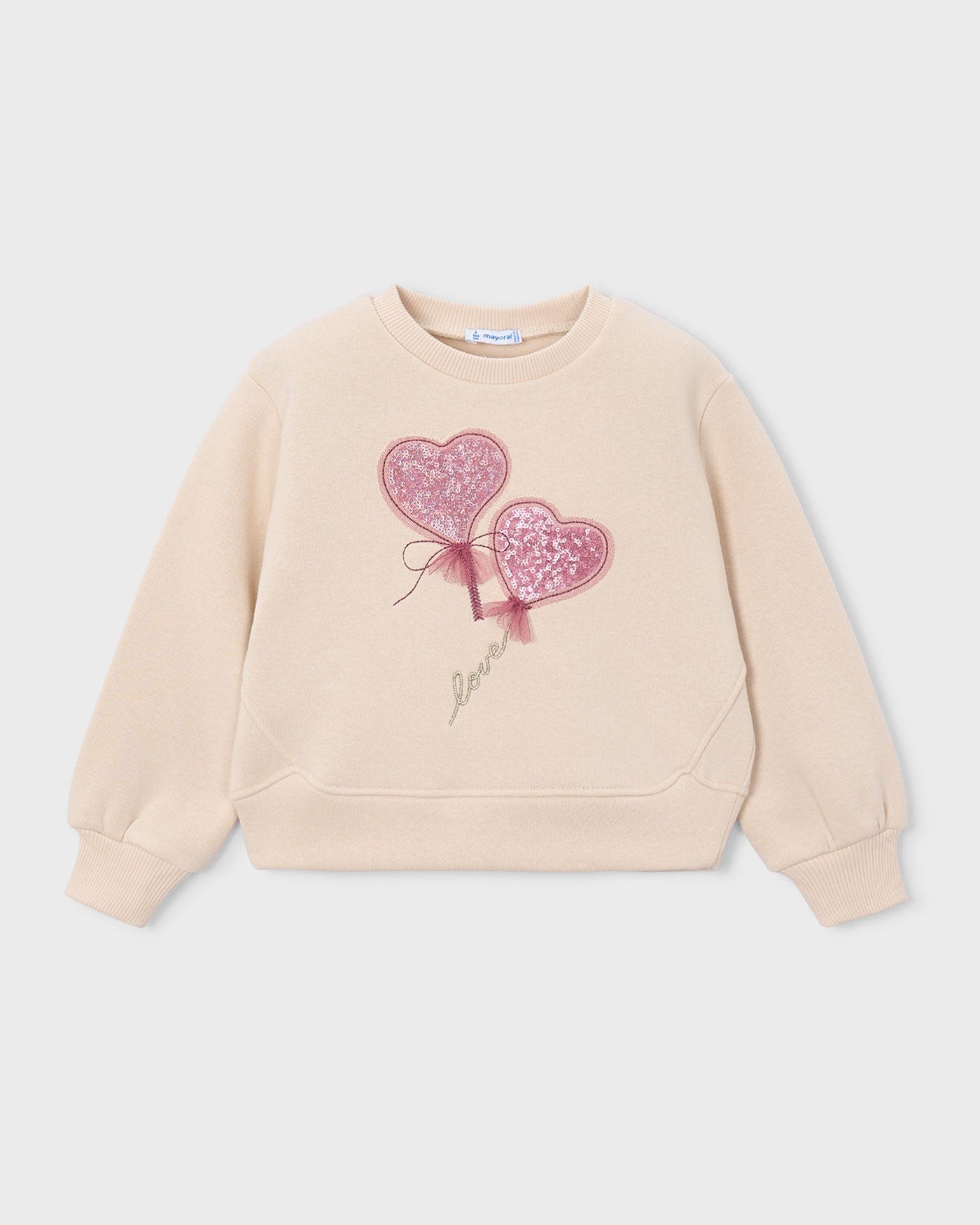 Mayoral Girls Heart Sweatshirt