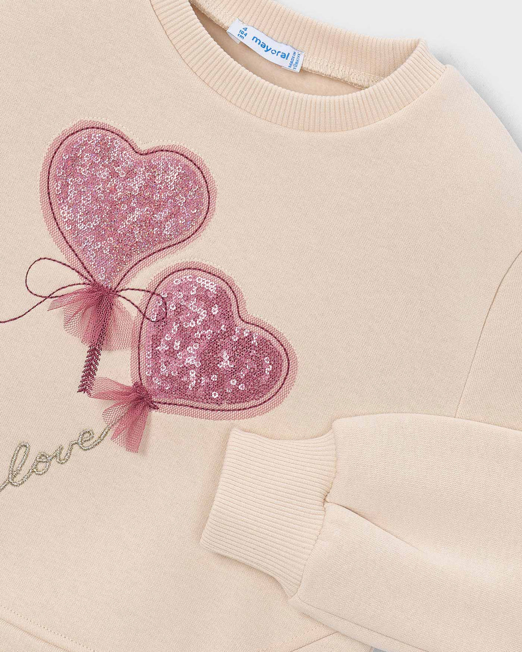 Mayoral Girls Heart Sweatshirt