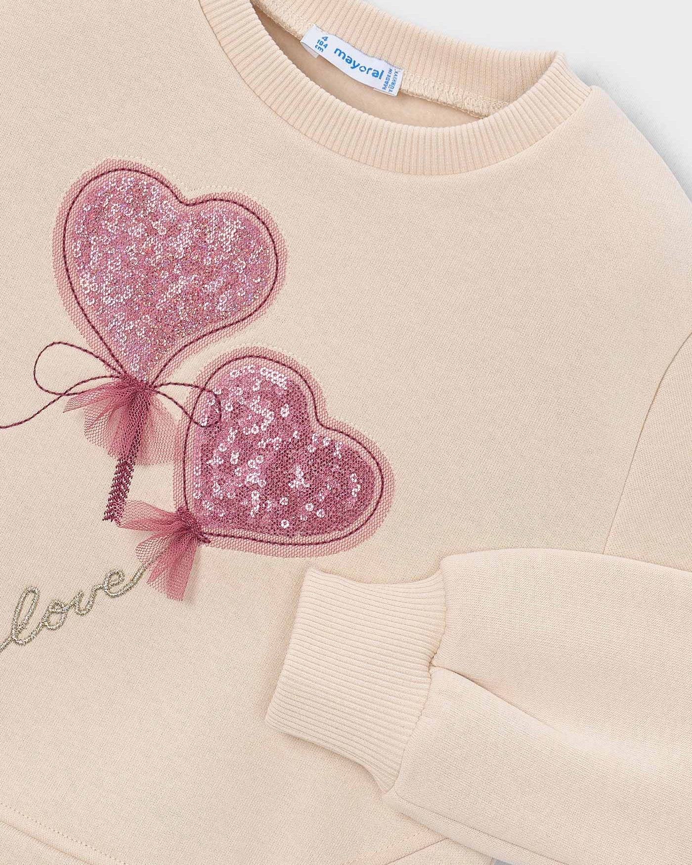 Mayoral Girls Heart Sweatshirt