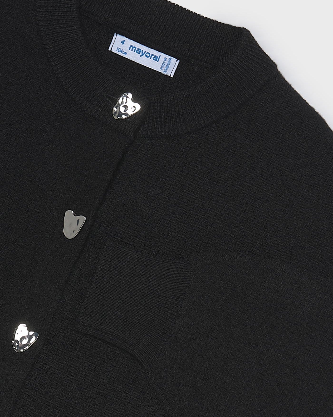 Mayoral Girls Knit Heart Cardigan